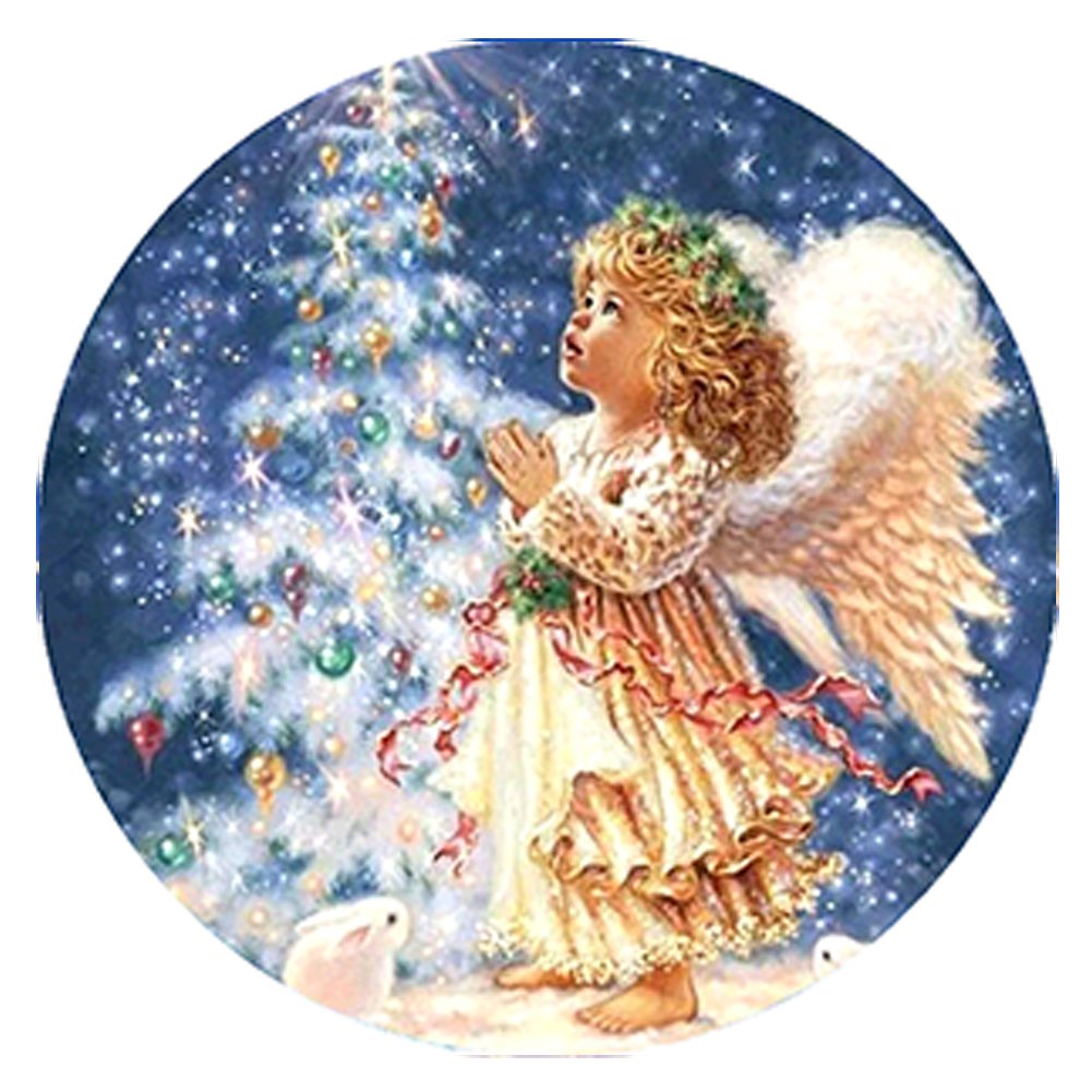 Angel 11CT Stamped Cross Stitch Diy Craft (36*36CM)