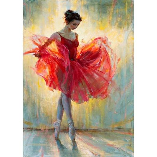 5D Diy Diamond Painting Kit Full Round Beads Ballet Girl