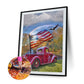 Diamond Painting - Full Round - Car with Flag