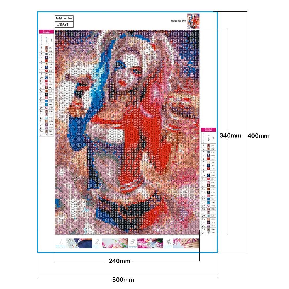 Diamond Painting - Full Round - Harley Quinn B