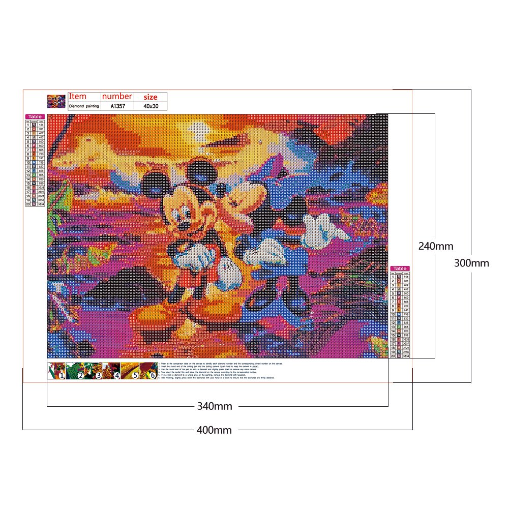 Diamond Painting - Full Round - Mickey B