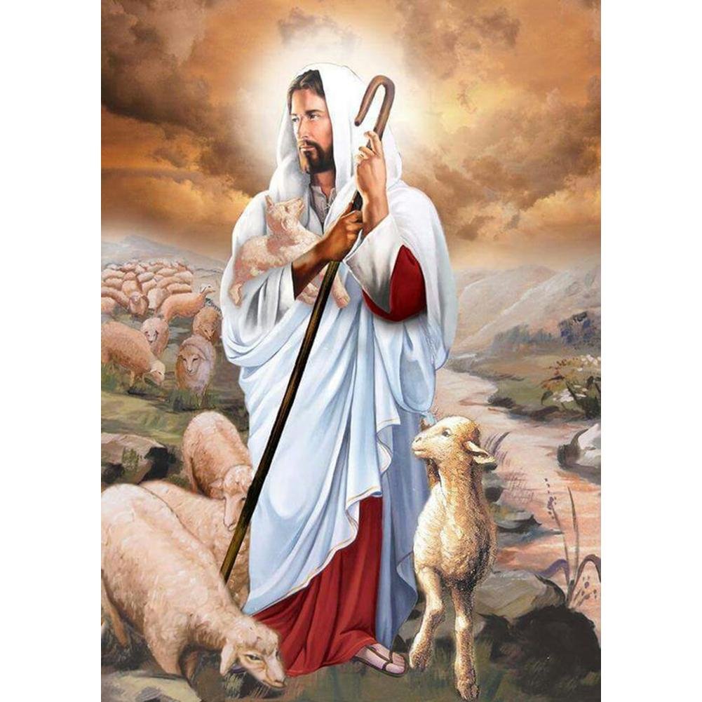 5D Diy Diamond Painting Kit Full Round Beads Jesus Christ