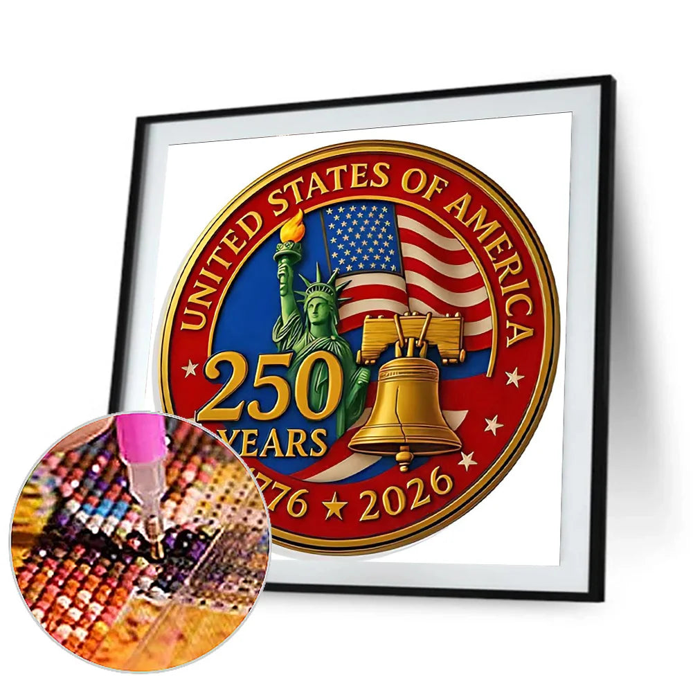 Diamond Painting - Full Round / Square - 250th Anniversary of USA 3