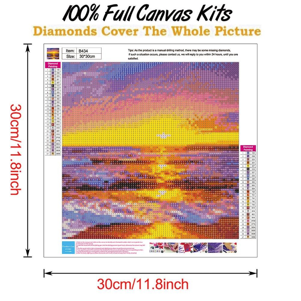 Diamond Painting - Full Round - Sea Sunrise A