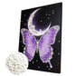 DIY Pearl Painting With Frame - Handmade Self-Adhesive Pearls - Butterfly (30*40cm) C
