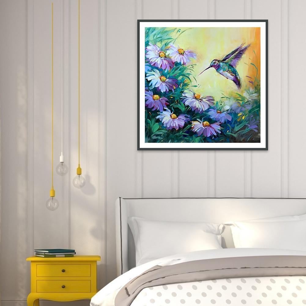 Diamond Painting - Full Round - Flowers Bird I