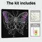DIY Pearl Painting With Frame - Handmade Self-Adhesive Pearls - Butterfly(30*30cm)