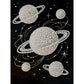 DIY Pearl Painting With Frame - Handmade Self-Adhesive Pearls - Planet (30*40cm)