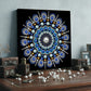 DIY Pearl Painting With Frame - Handmade Self-Adhesive Pearls - Blue Floral Mandala (25*25cm)