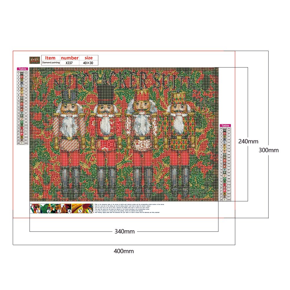 Diamond Painting - Full Round - Cute Nutcracker