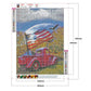 Diamond Painting - Full Round - Car with Flag