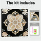 DIY Pearl Painting With Frame - Handmade Self-Adhesive Pearls - Mandala (30*30cm) E