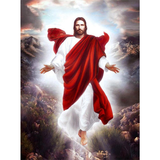 5D Diy Diamond Painting Kit Full Round Beads Easter Jesus