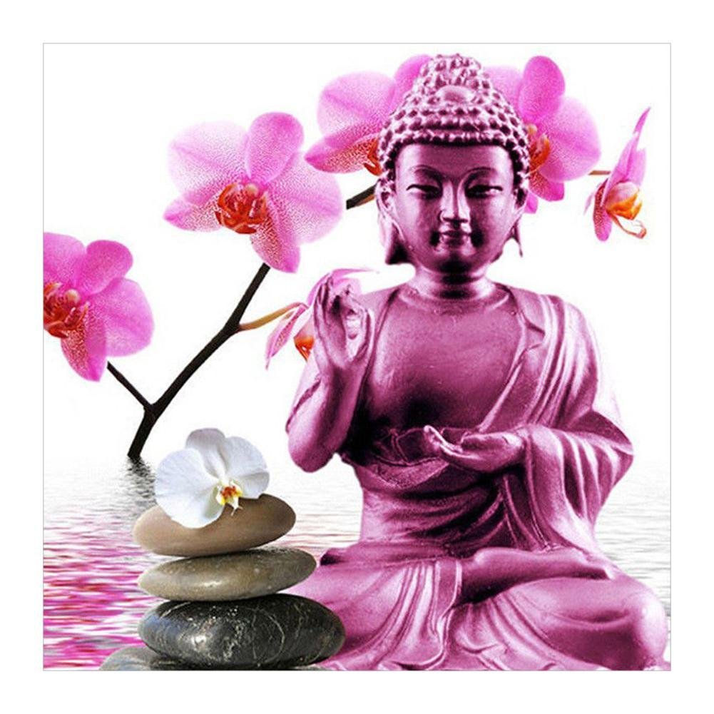 5D Diy Diamond Painting Kit Full Round Beads Buddha
