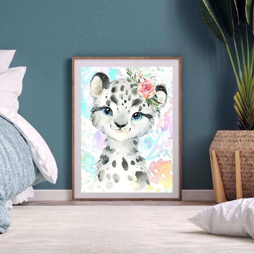 Diamond Painting - Full Round - Leopard B