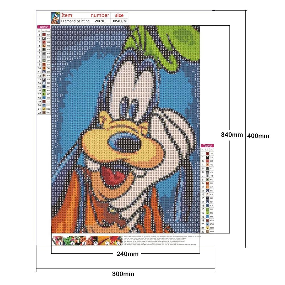Diamond Painting - Full Round / Square - Goofy A