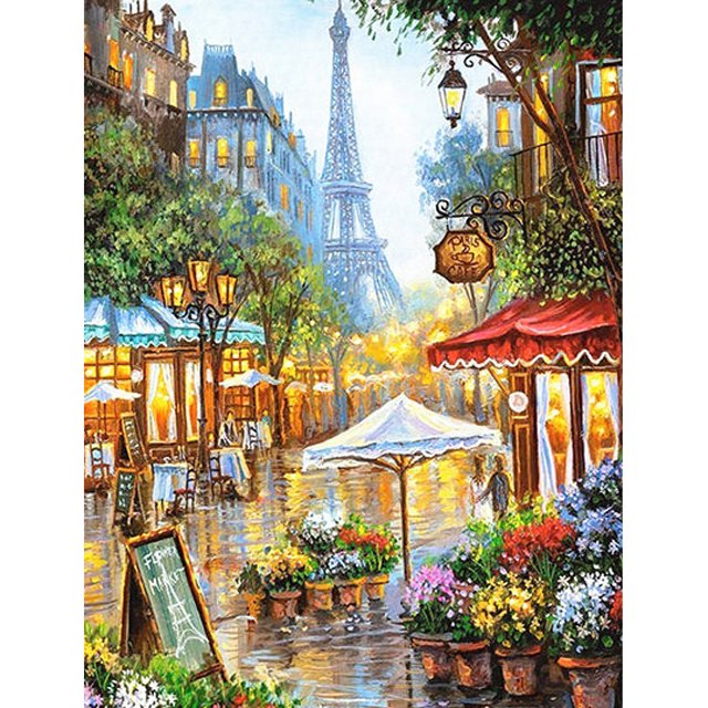Diamond Paintings Art Full Drill Beautiful City Corner