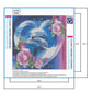 5D DIY Diamond Painting Kit - Full Round - Couple Dolphins