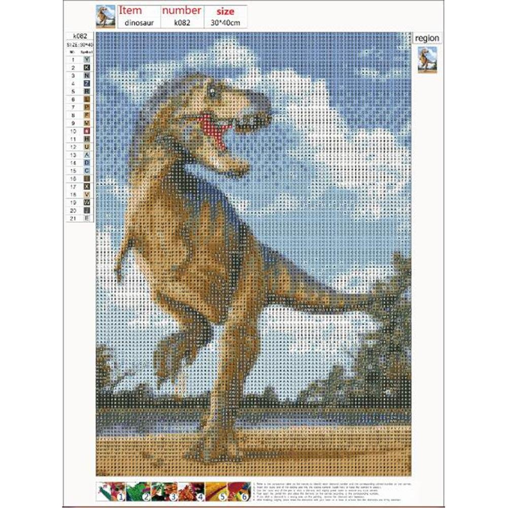 Diamond Painting - Full Round - Dinosaur B
