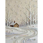 DIY Pearl Painting With Frame - Handmade Self-Adhesive Pearls - Snowy Field (30*40cm)