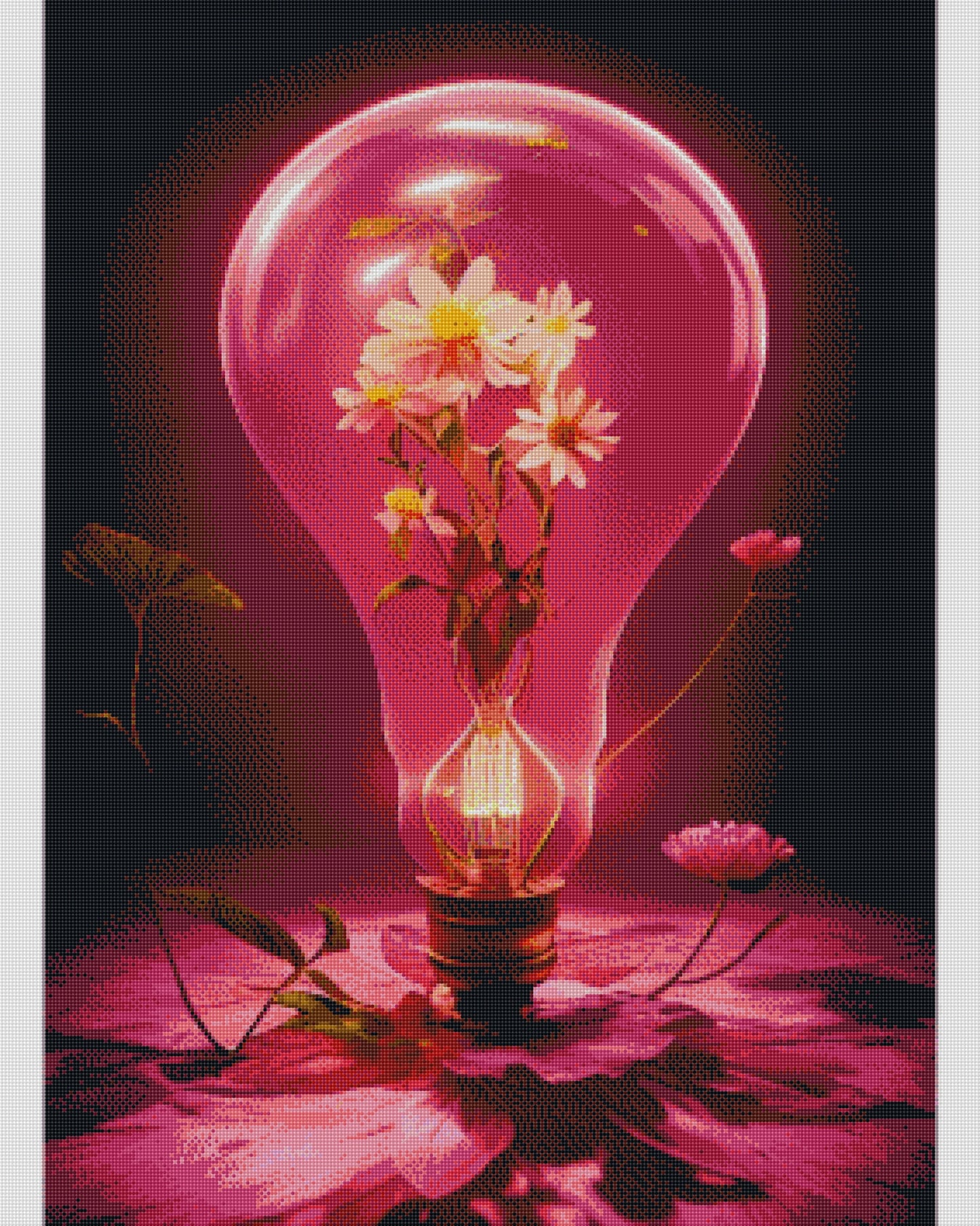 Full Round/Square Diamond Painting Kits | Flower 40x70cm 50x80cm D