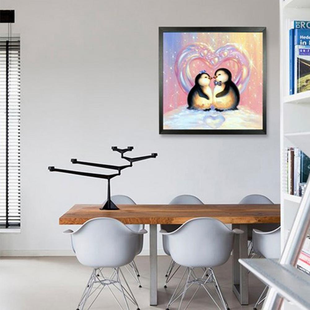 Diamond Painting - Full Round - Penguin Lovers