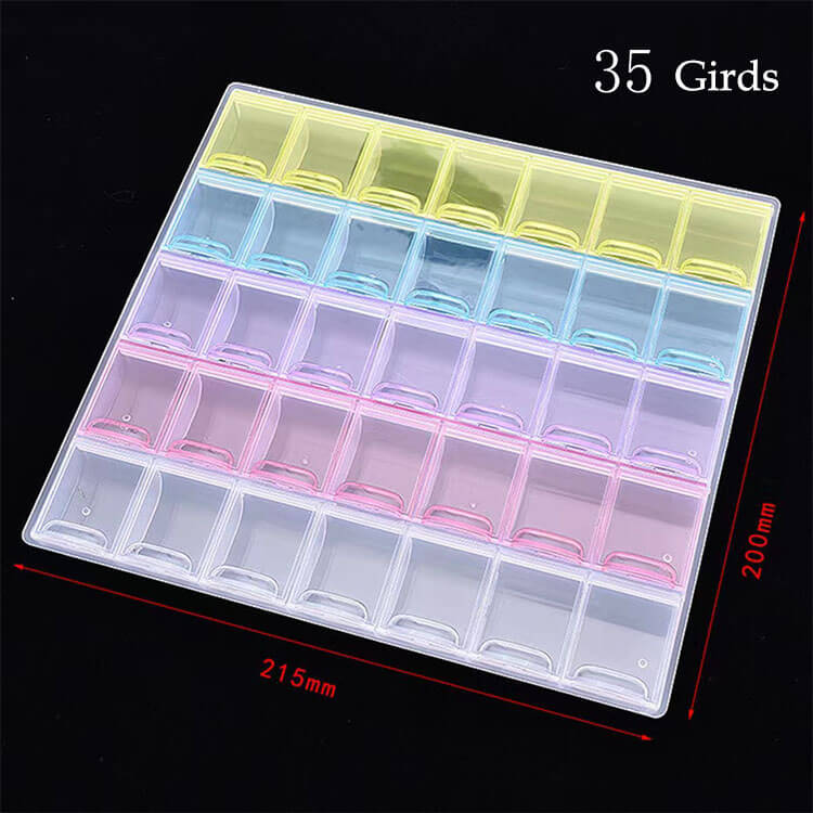 35 Grids Diy Diamond Painting Rhinestone Storage Cases