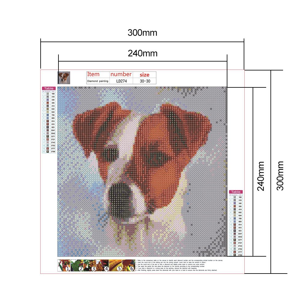 Diamond Painting - Full Round - Dog 9