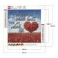 5D DIY Diamond Painting Kit - Full Round - Red Heart Tree