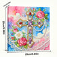 DIY Pearl Painting With Frame - Handmade Self-Adhesive Pearls - Cross (25*25cm)