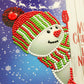 DIY Diamond Painting Greeting Card - Snowman D