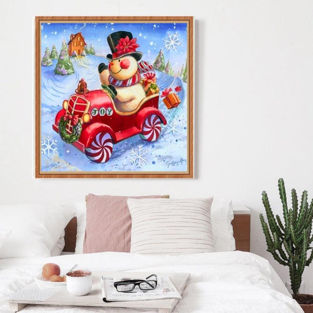 Diamond Painting - Full Round - Snowman L