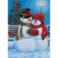 5D Diy Diamond Painting Kit Full Round Beads Snowman