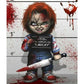 5D Diy Diamond Painting Kit Full Round Beads Scary Chucky