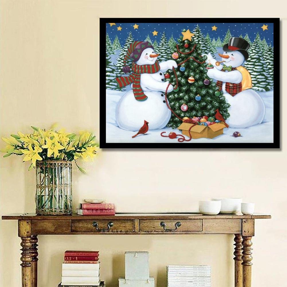Diamond Painting - Full Round - Christmas Snow Man