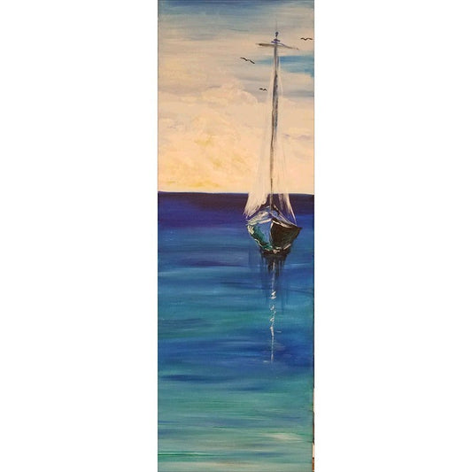 Boat Full Round Square Rhinestones Diamond Painting Kits