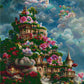 Full Round/Square Diamond Painting Kits | Rose Castle A 40x70cm 50x80cm