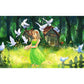 Girl Hand Painted Canvas Living Room Wall Art Picture Craft  