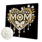 DIY Pearl Painting With Frame - Handmade Self-Adhesive Pearls - MOM (25*25cm)