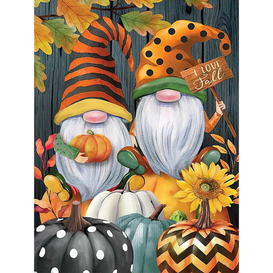 Diamond Painting - Full Round -Pumpkin Goblin Gnome