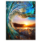 5D Diy Diamond Painting Kit Full Round Beads Ocean Wave