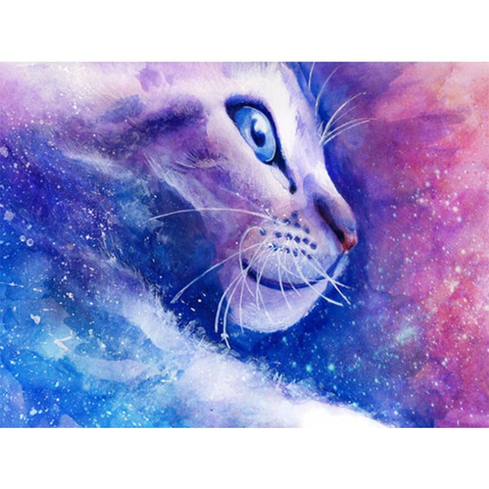 5D DIY Diamond Painting Kit Full Round Drill Cat