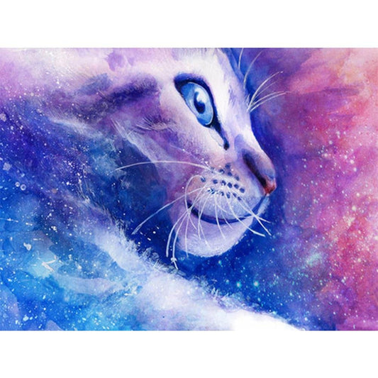 5D DIY Diamond Painting Kit Full Round Drill Cat