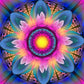 Diamond Painting - Full Round - Fantasy Flower A
