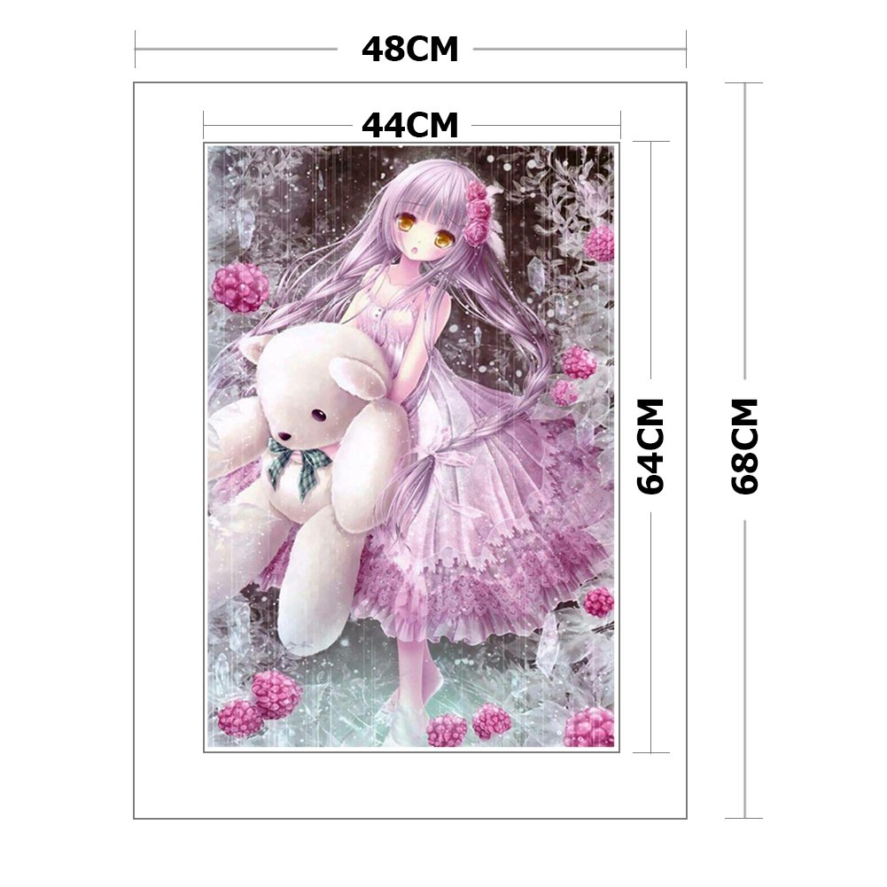 11ct Stamped Cross Stitch - Girl (48*68cm)