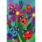 5D Diy Diamond Painting Kit Full Round Beads Flower Ladybug