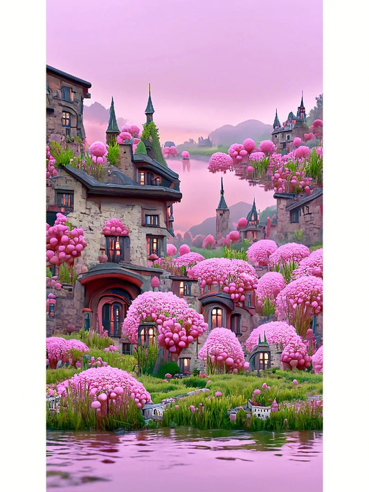 Full Round/Square Diamond Painting Kits | Scenery Flower 40x70cm 50x80cm