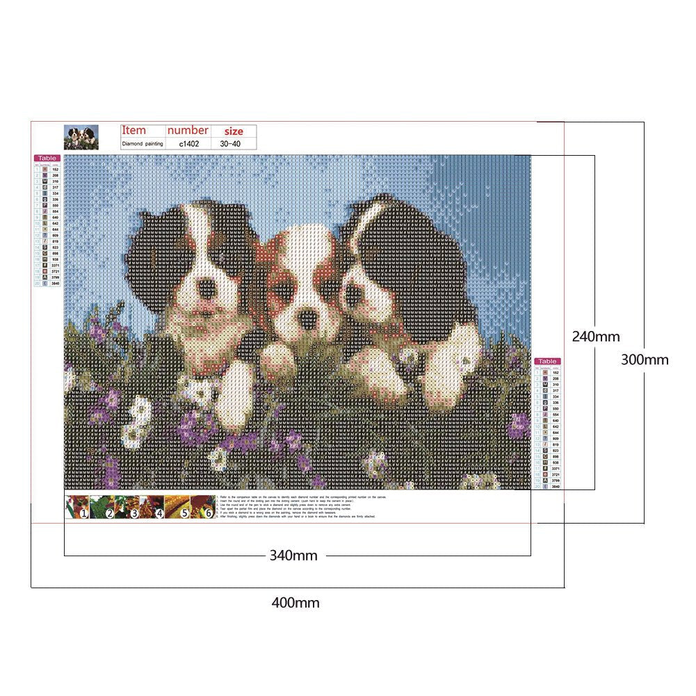 Diamond Painting - Full Round - Dog 24
