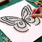 DIY Pearl Painting With Frame - Handmade Self-Adhesive Pearls - Butterfly (30*30cm) H