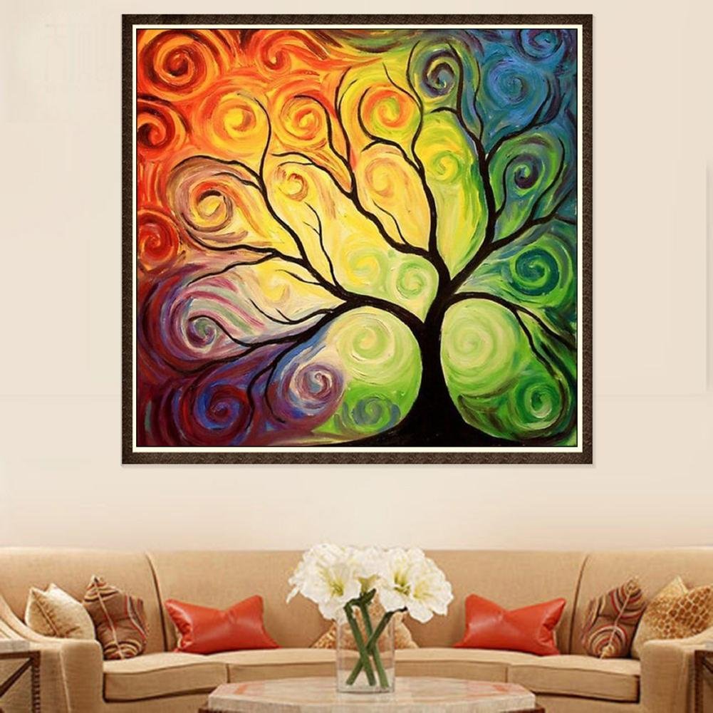 5D DIY Diamond Painting Kit - Full Round - Comic Tree